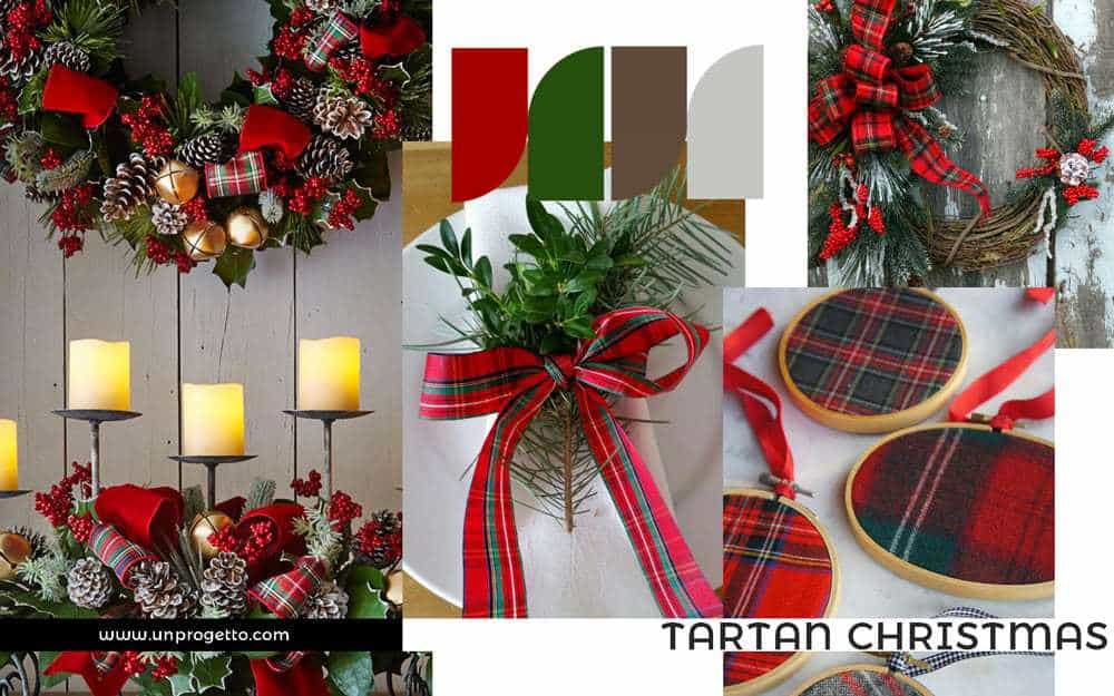 Addobbi di Natale Creativi - rosso e verde tartan