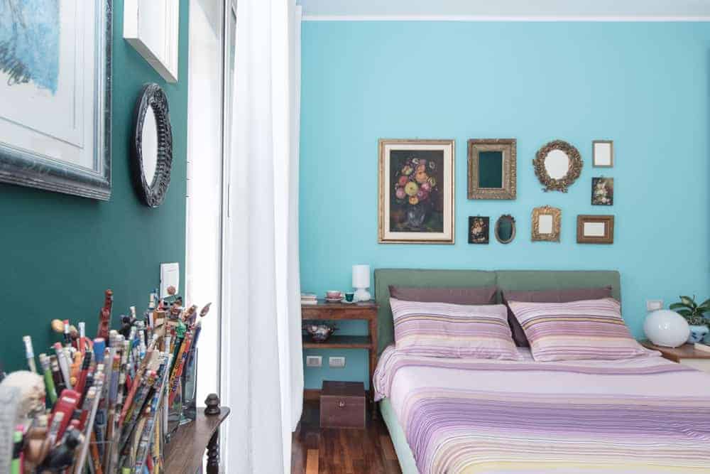 tiffany and green bedroom, elegant and sophisticated
