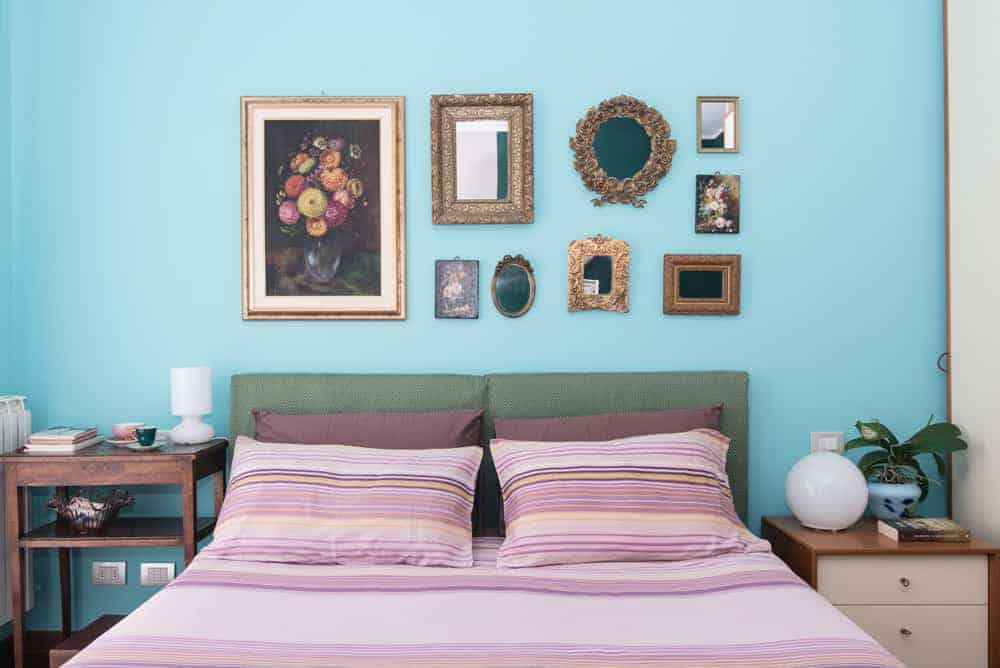 tiffany and green bedroom, elegant and sophisticated