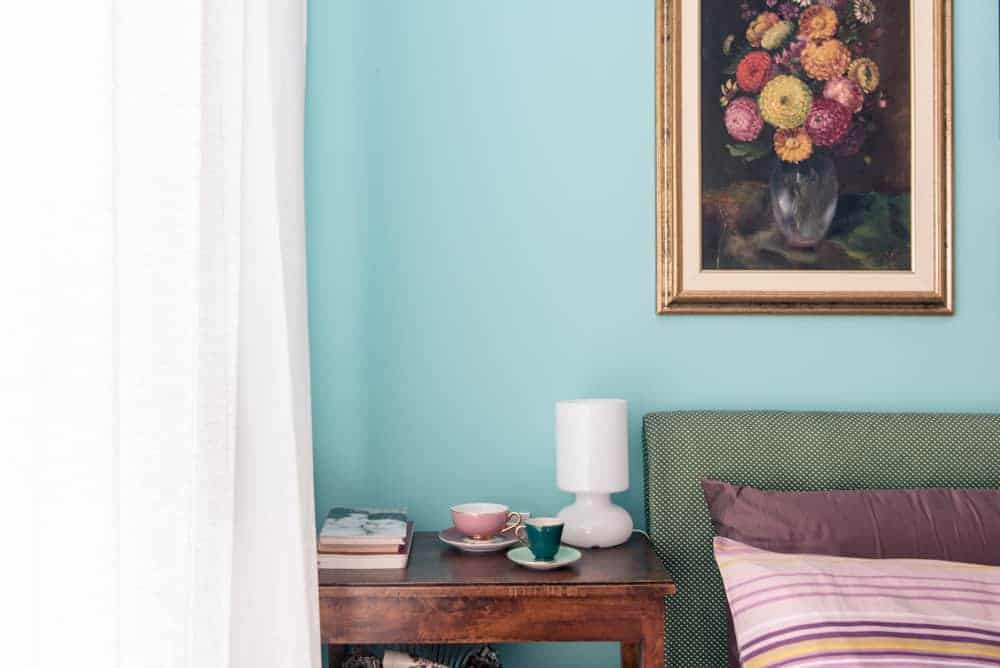 tiffany and green bedroom, elegant and sophisticated