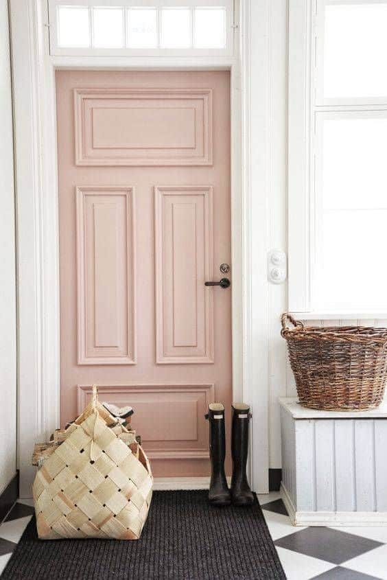 Pale dogwood pink interiors interior design 