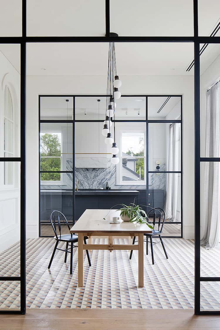 Glass Wall Between Kitchen And Living Room Unprogetto Progettazione E Arredamento Di Interni