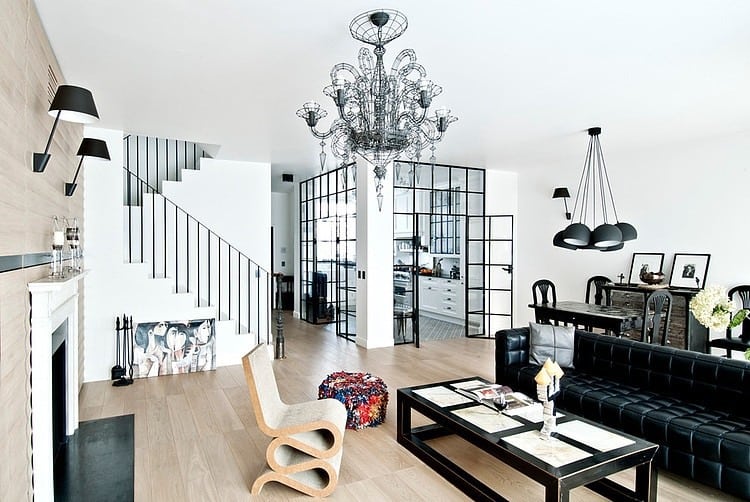 Glass Wall Between Kitchen And Living Room Unprogetto Progettazione E Arredamento Di Interni