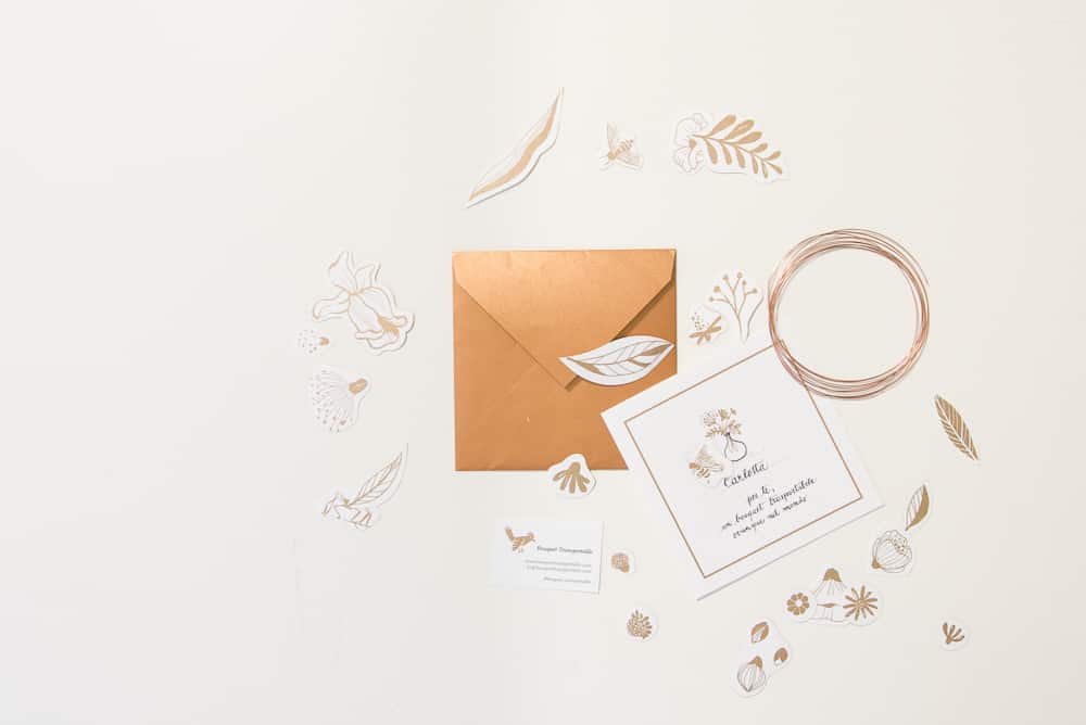 Bouquet transportable idea regalo di carta