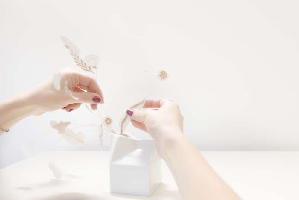 Bouquet transportable idea regalo di carta