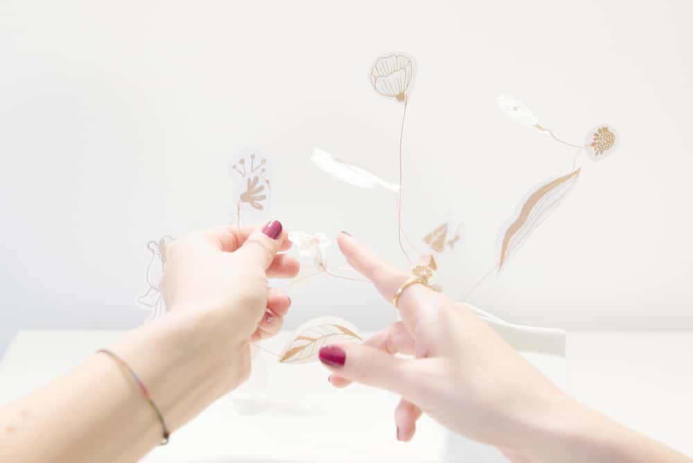 Bouquet transportable idea regalo di carta