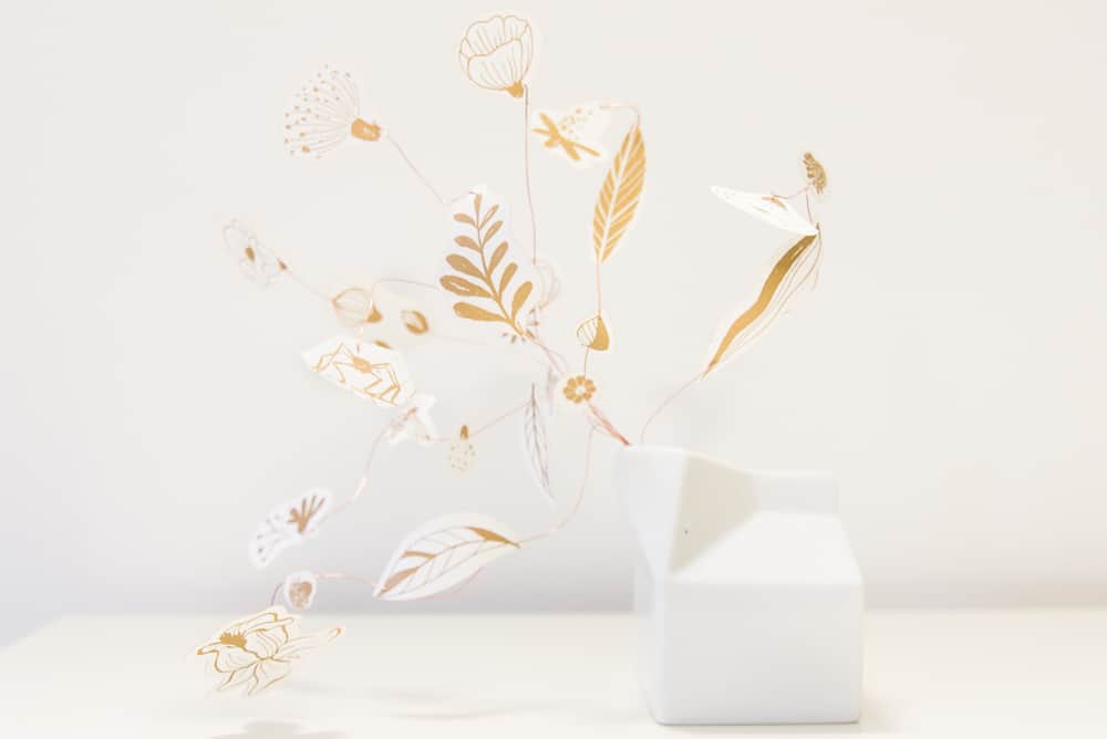 Bouquet transportable idea regalo di carta