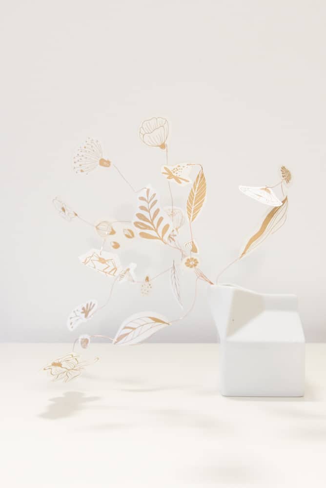 Bouquet transportable idea regalo di carta