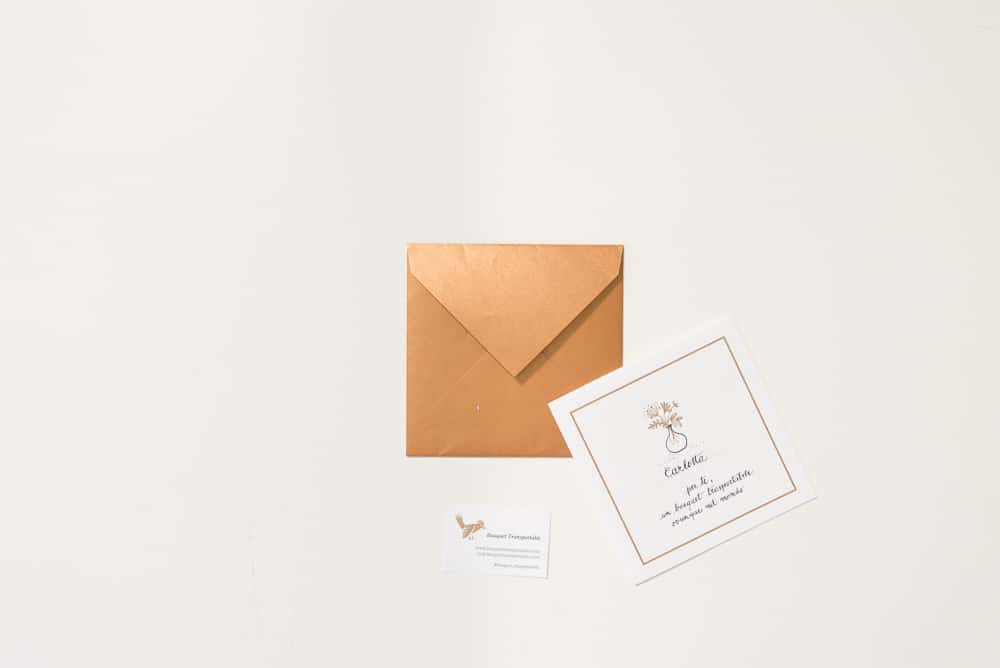 Bouquet transportable idea regalo di carta