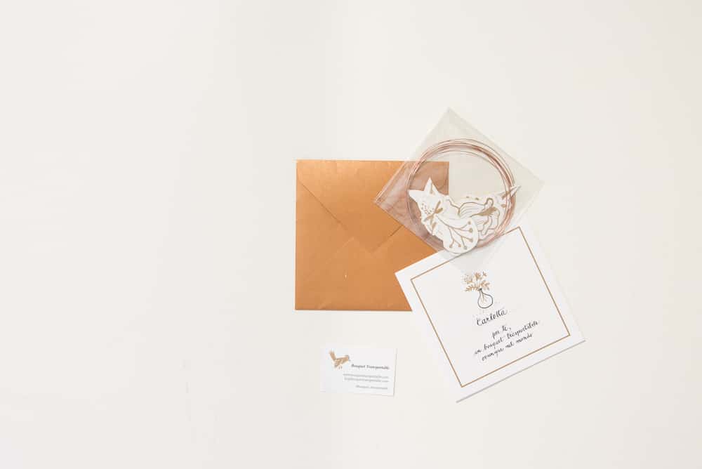 Bouquet transportable idea regalo di carta