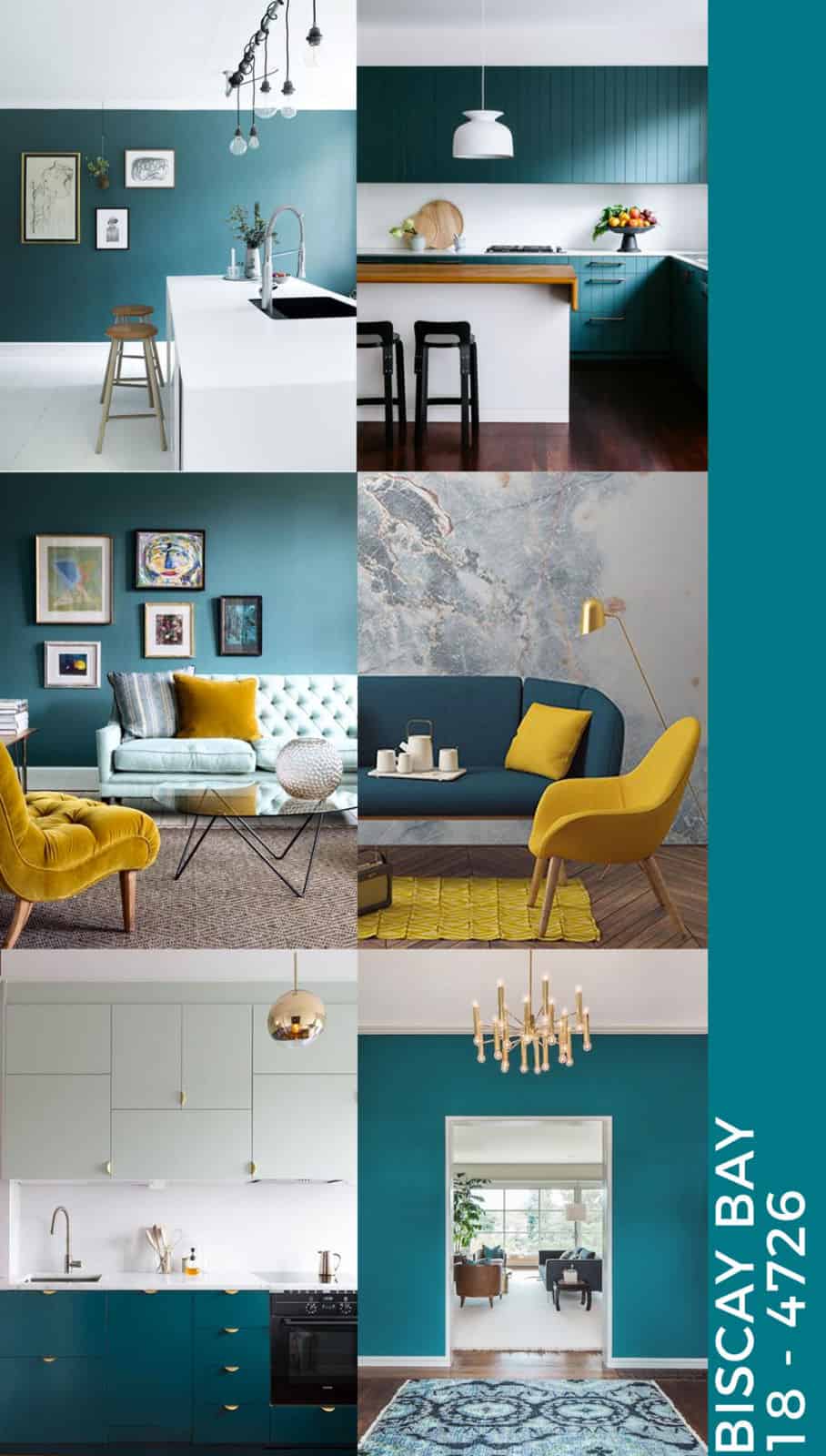 teal interiors: biscay bay