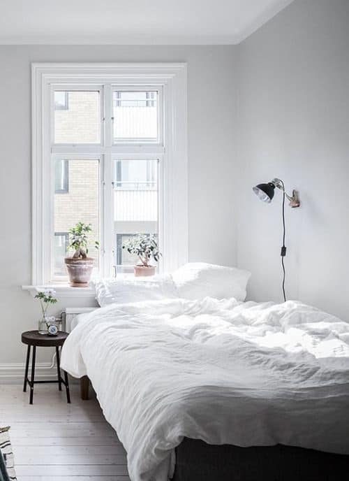 camera da letto bianca total white interior design inspiration