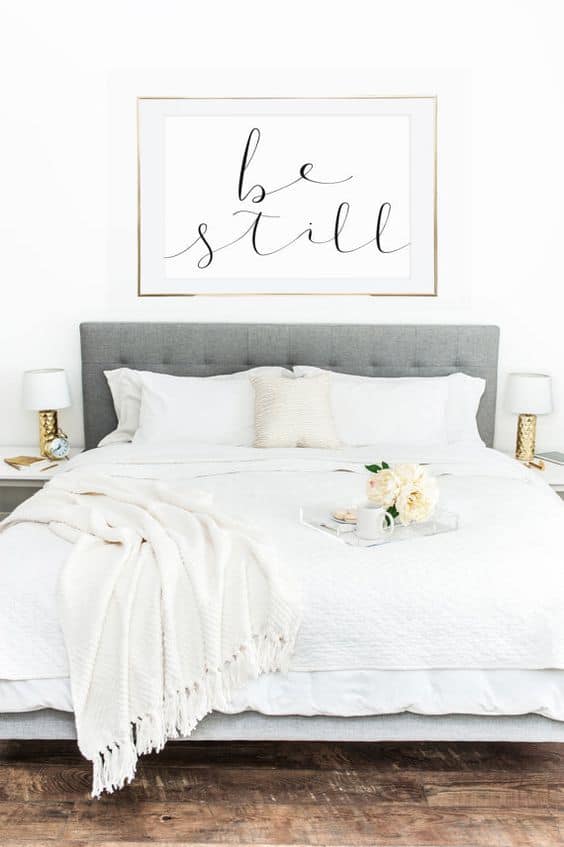 camera da letto bianca total white interior design inspiration