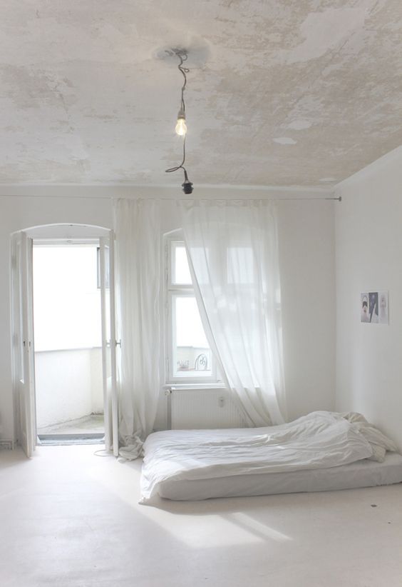 camera da letto bianca total white interior design inspiration