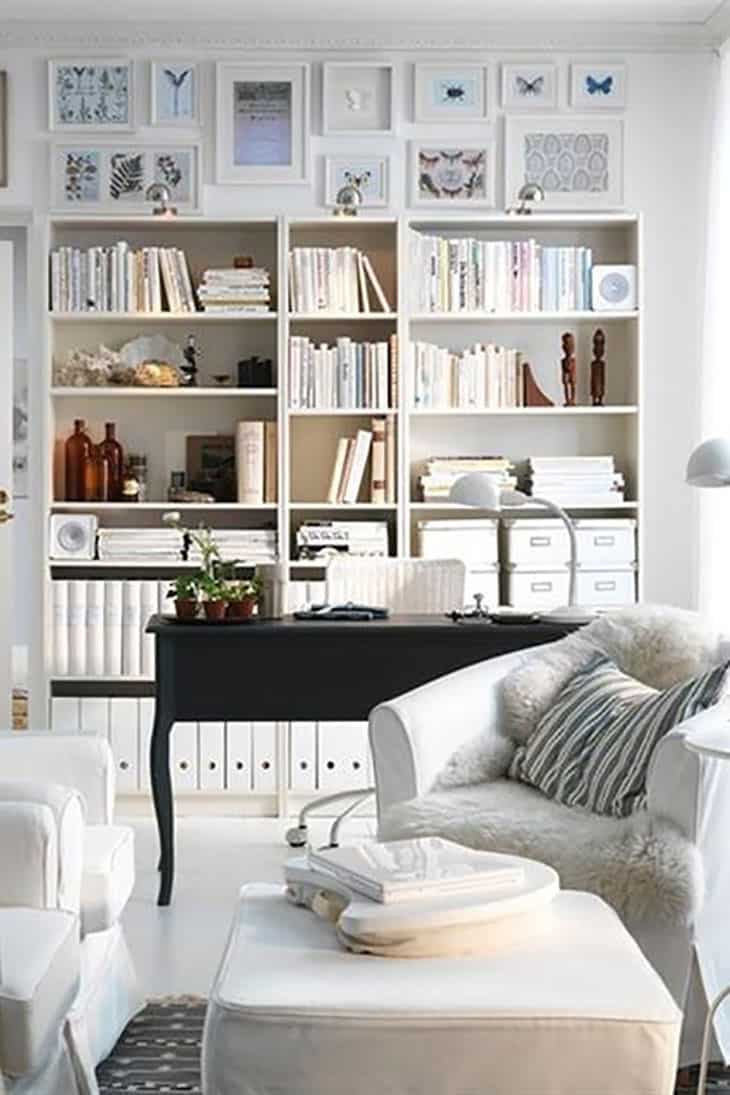 storia billy ikea libreria styling