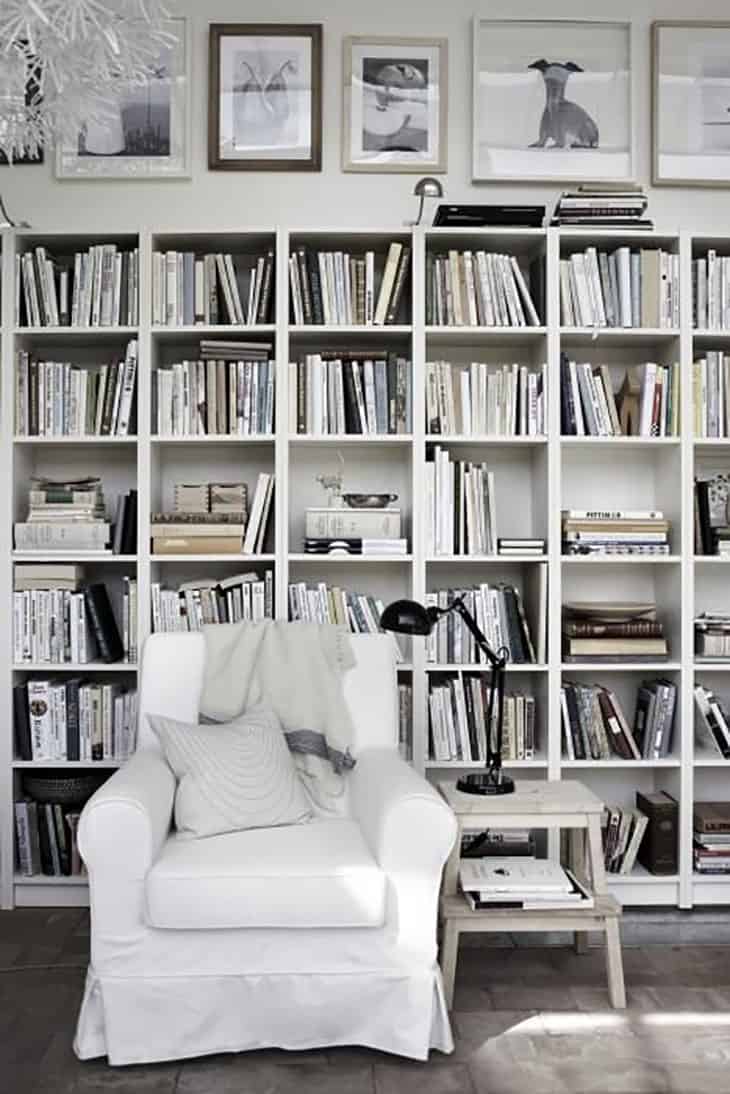 storia billy ikea libreria styling