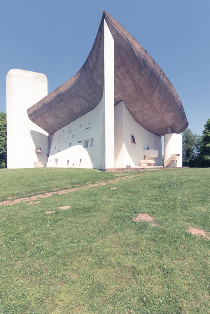 Ronchamp chiesa Le Corbusier e Renzo Piano