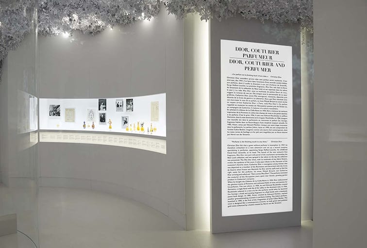 mostra Dior Parigi progetto allestimento