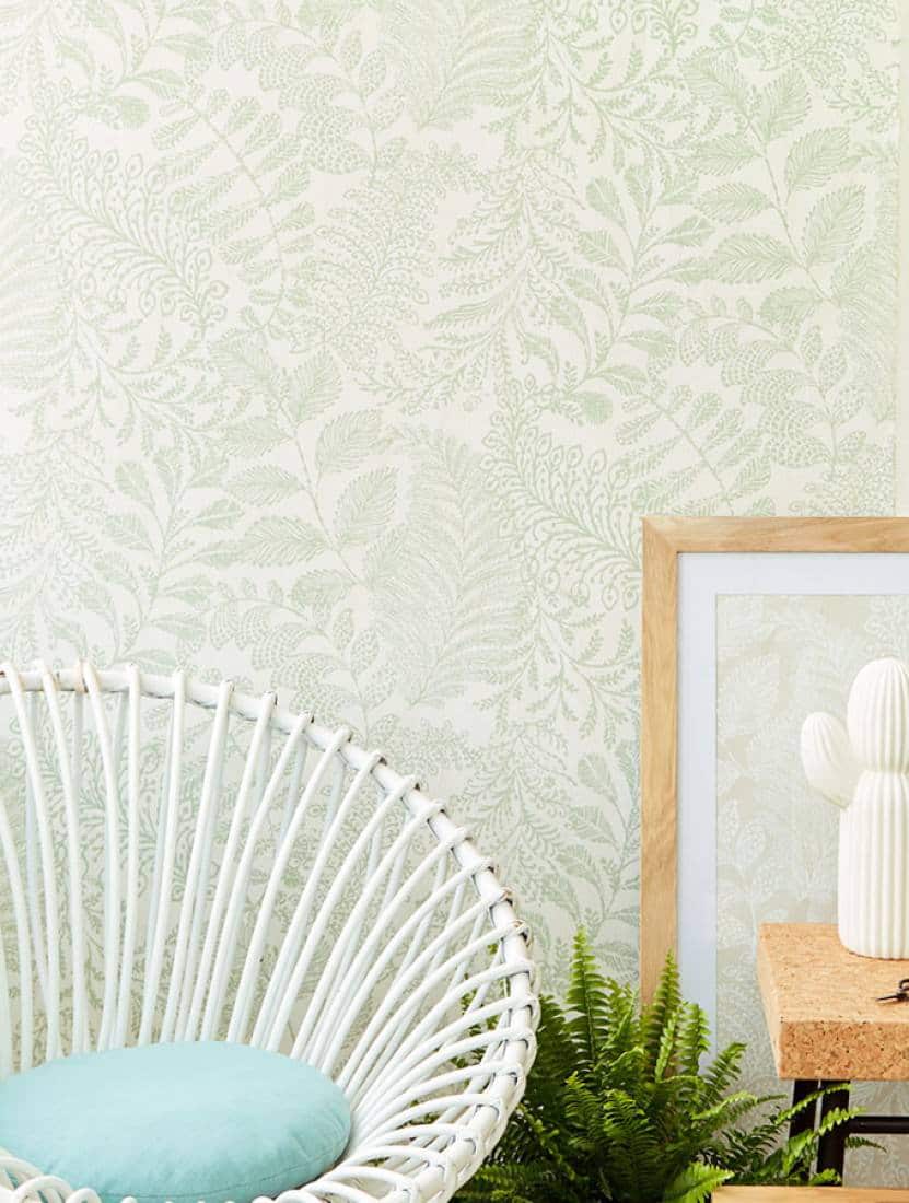 botanical wallpaper interior trend 2018