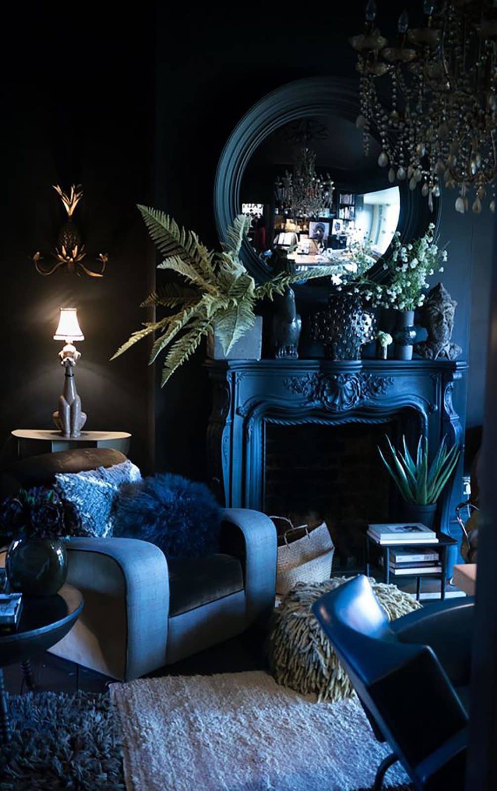 blue interiors blue living room midnight blue