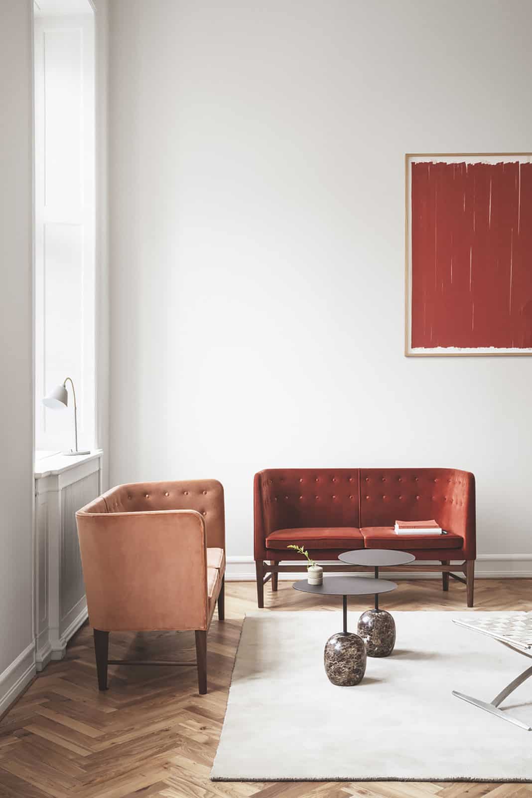 Rosa interior trend 2018 divano rosa terracotta and tradition