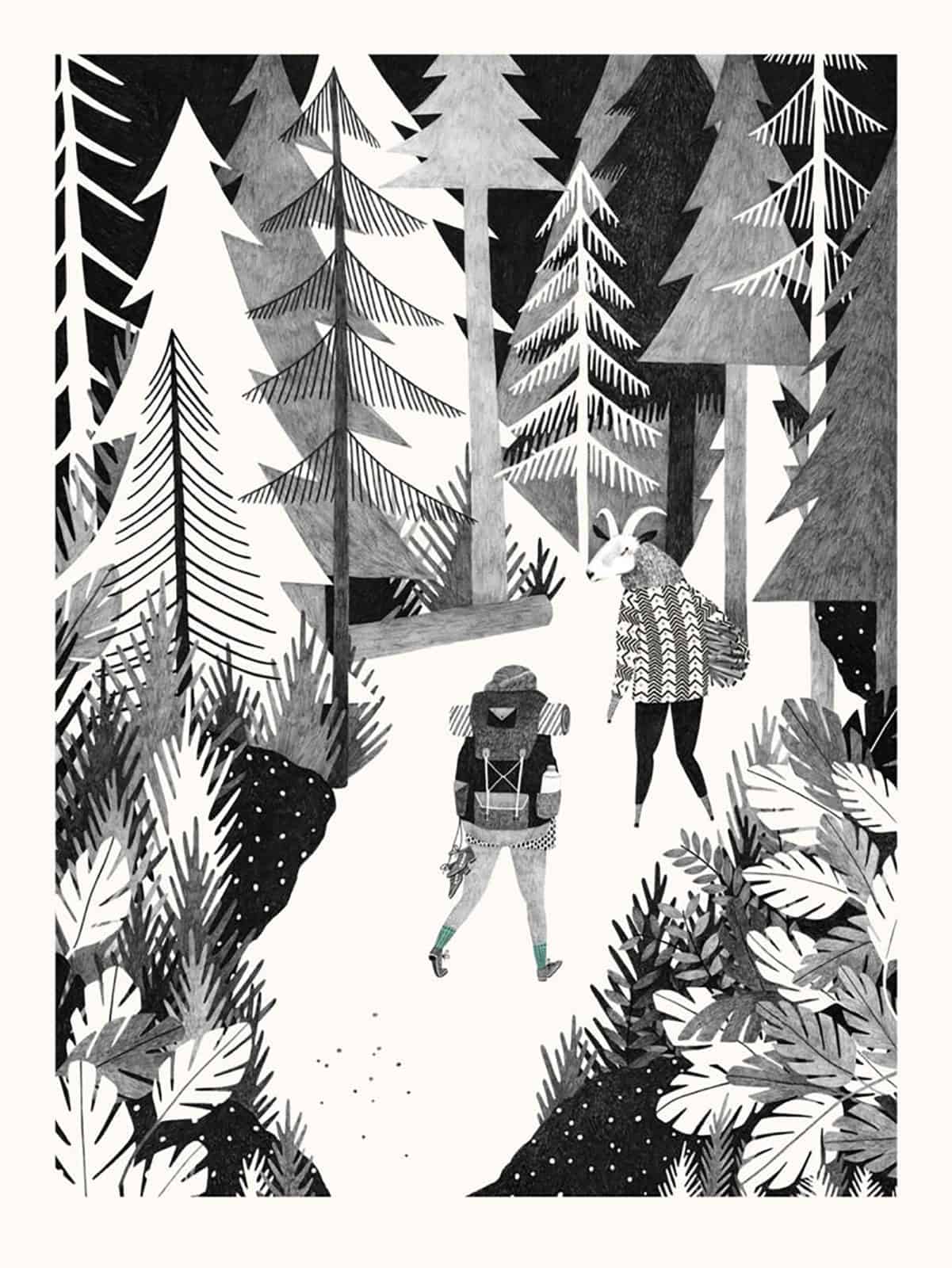 illustration love wood northern 