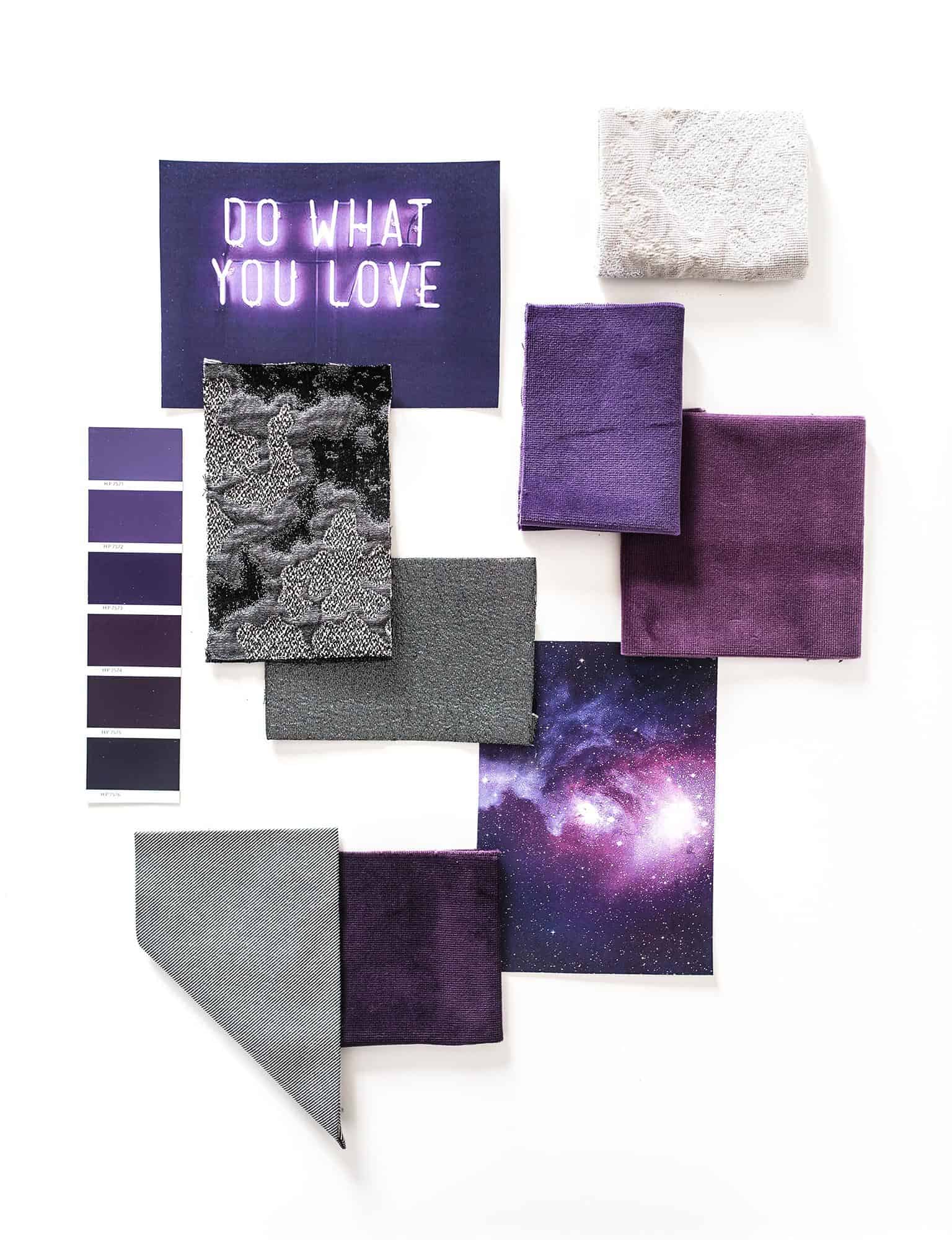 ultraviolet moodboard velvet