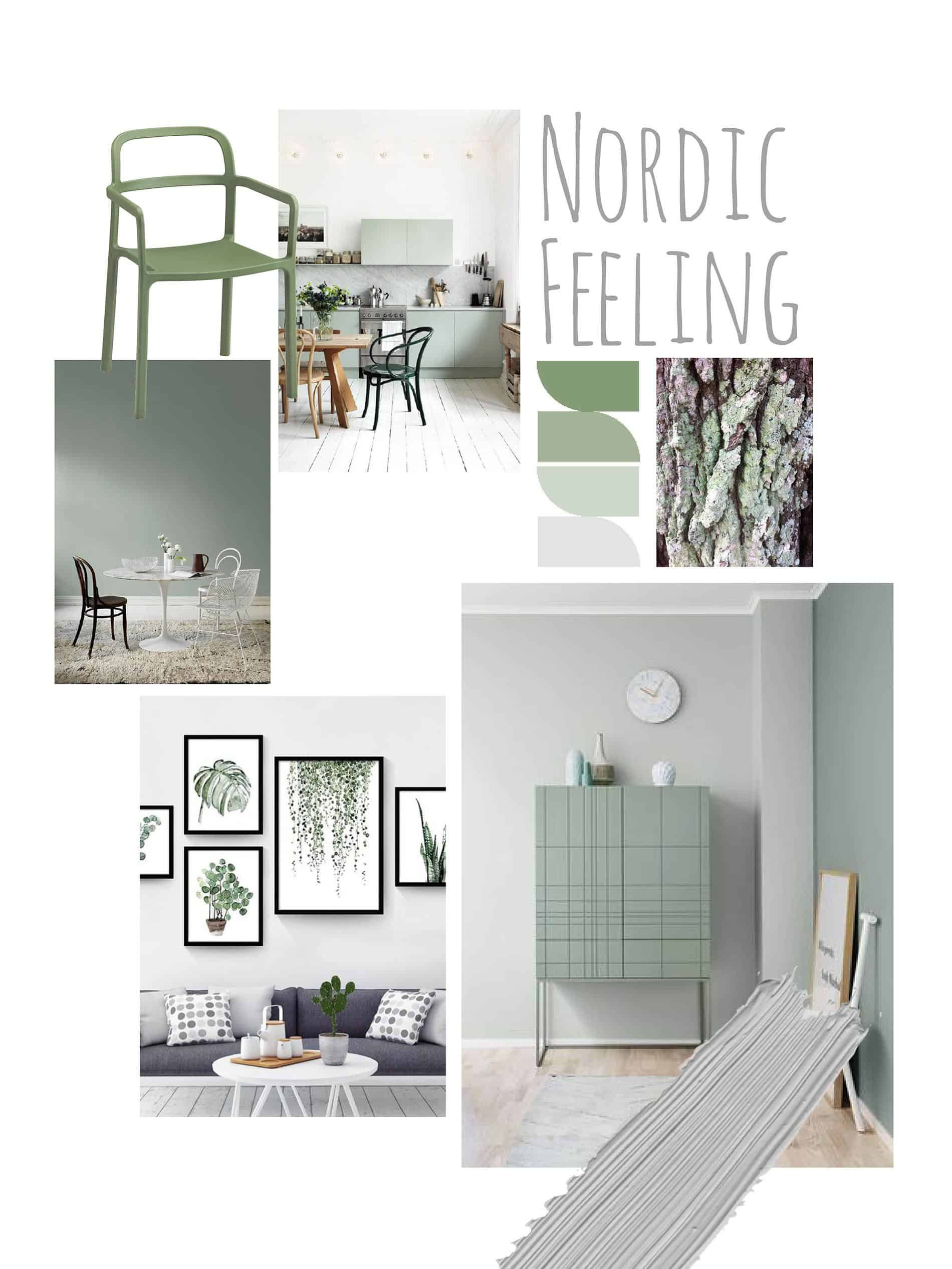 verde lichene arredamento stile nordico