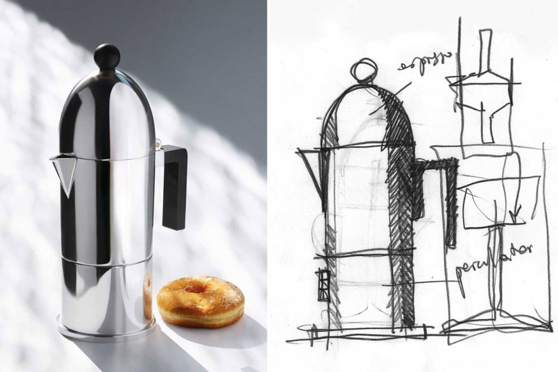 Alessi La Cupola Cafetera Aldo Rossi