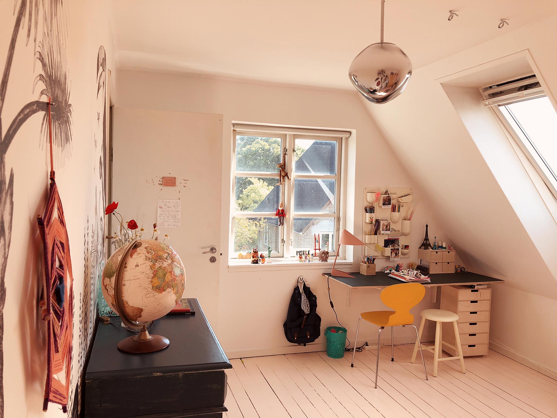 home tour cameretta bambini scrivania