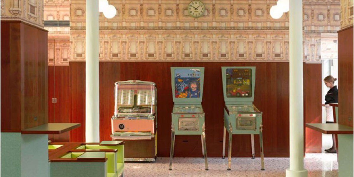 Wes Anderson Bar Luce Milano Fondazione Prada