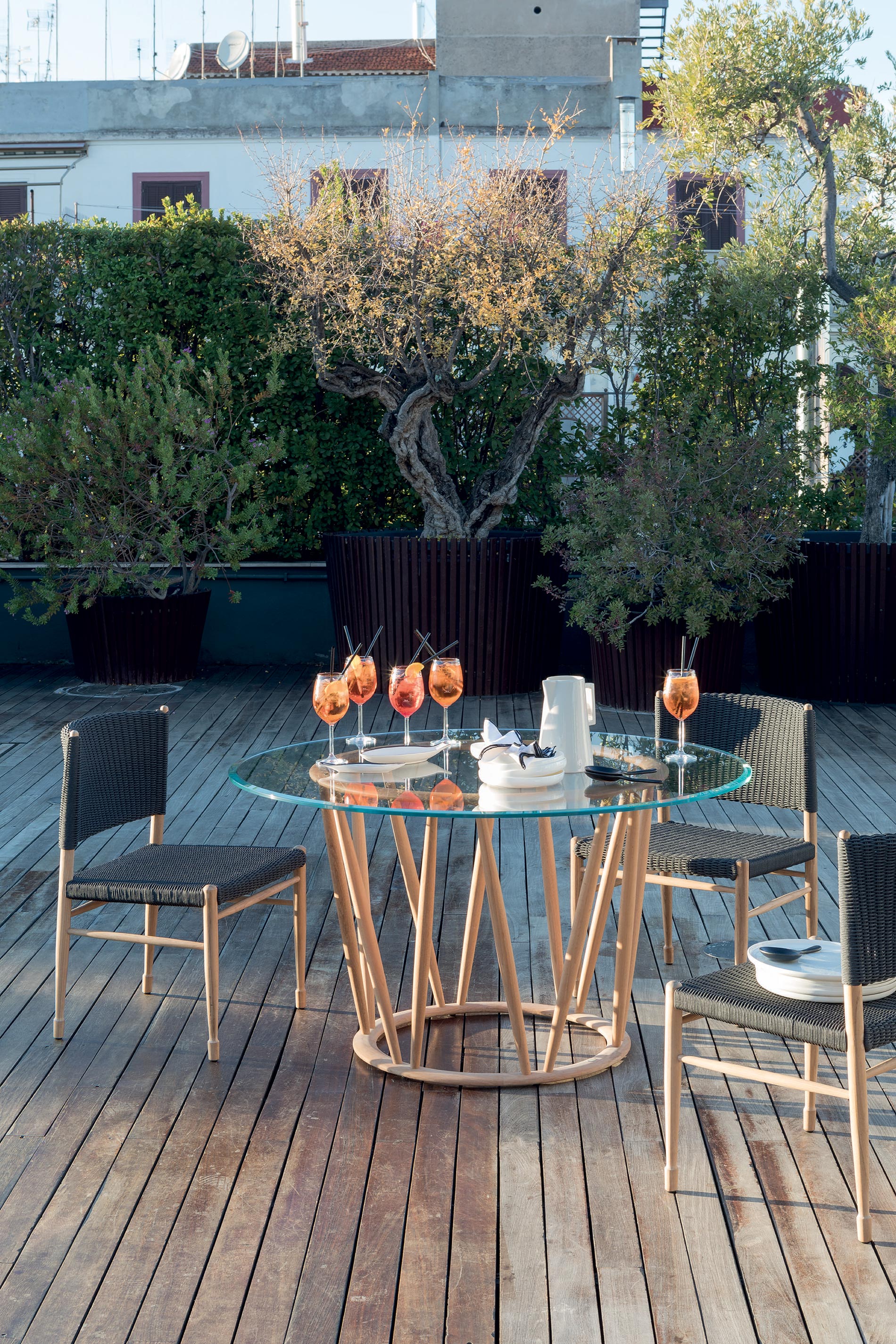 aperitivo sul terrazzo design