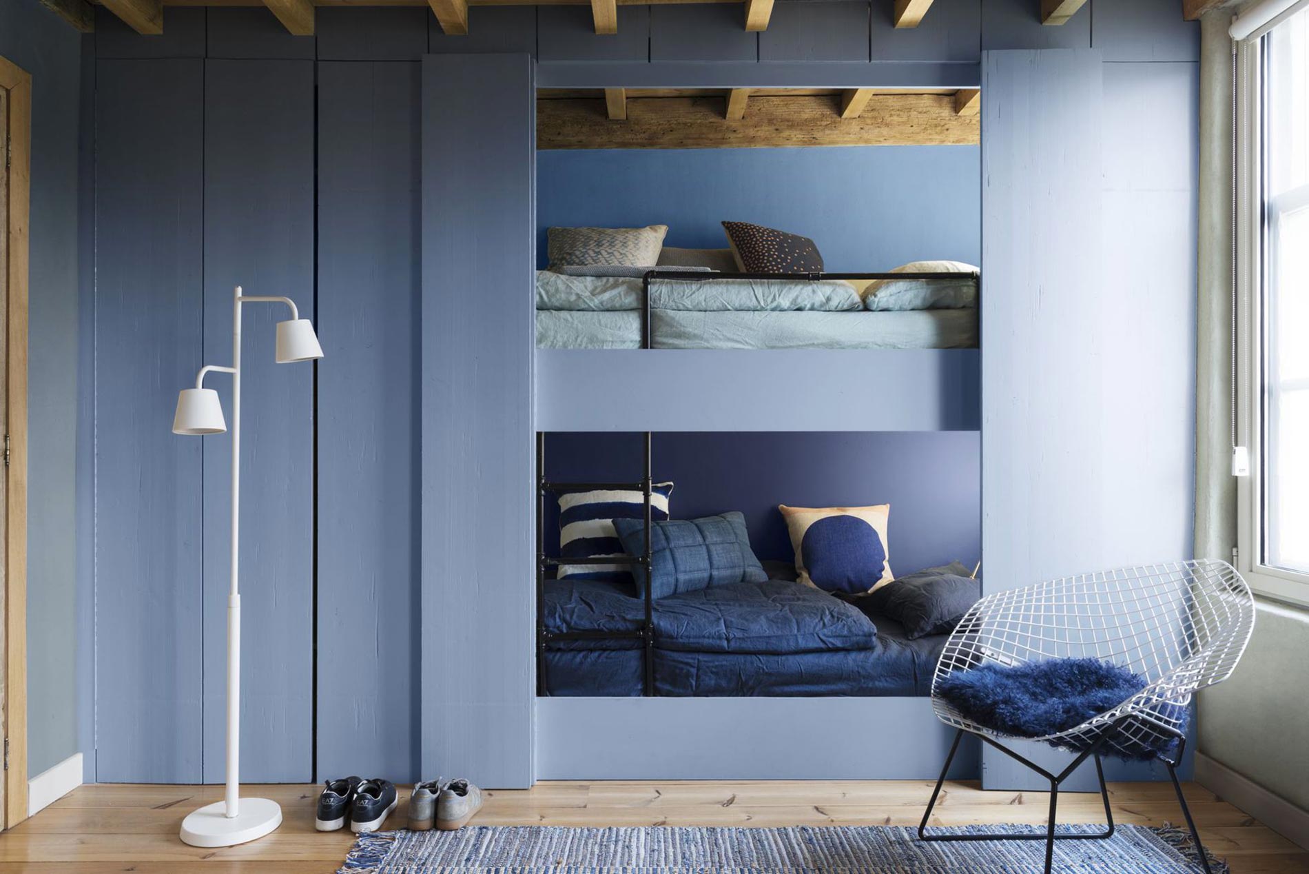 cameretta denim nell'arredamento