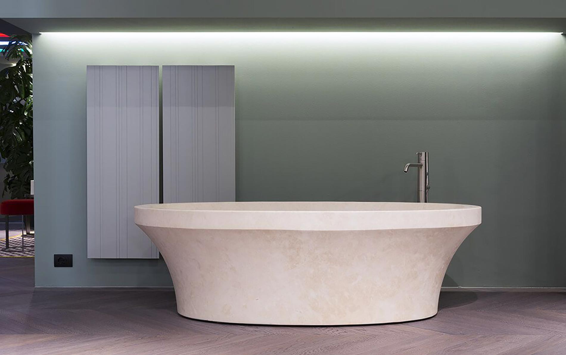 interpretazioni di una vasca freestanding, antoniolupi