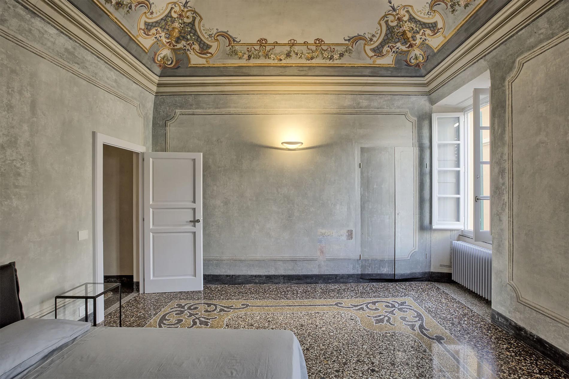 recuperare pavimento in marmo palladiana e graniglia