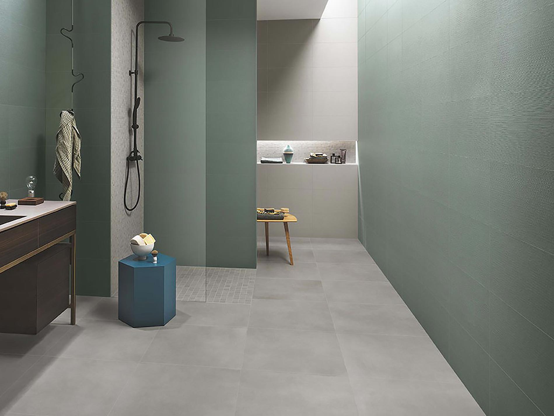 colori tenui tendenza bagno