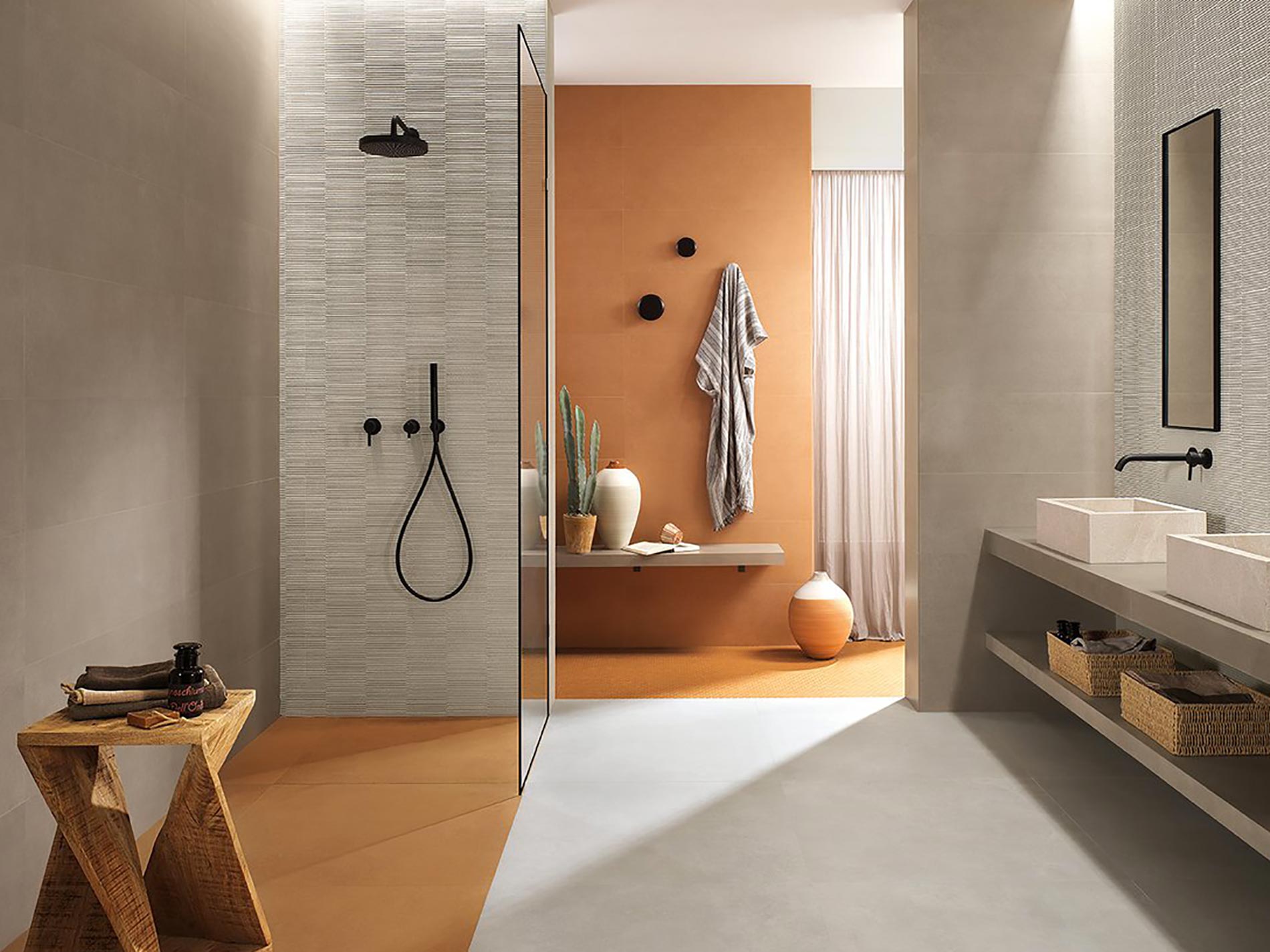 colori tenui tendenza bagno