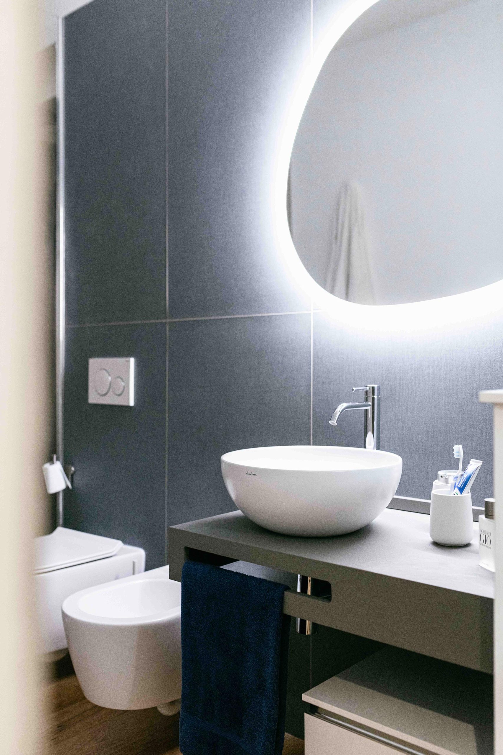 bagno blu jeans progettazione d'interni casa blue jeans