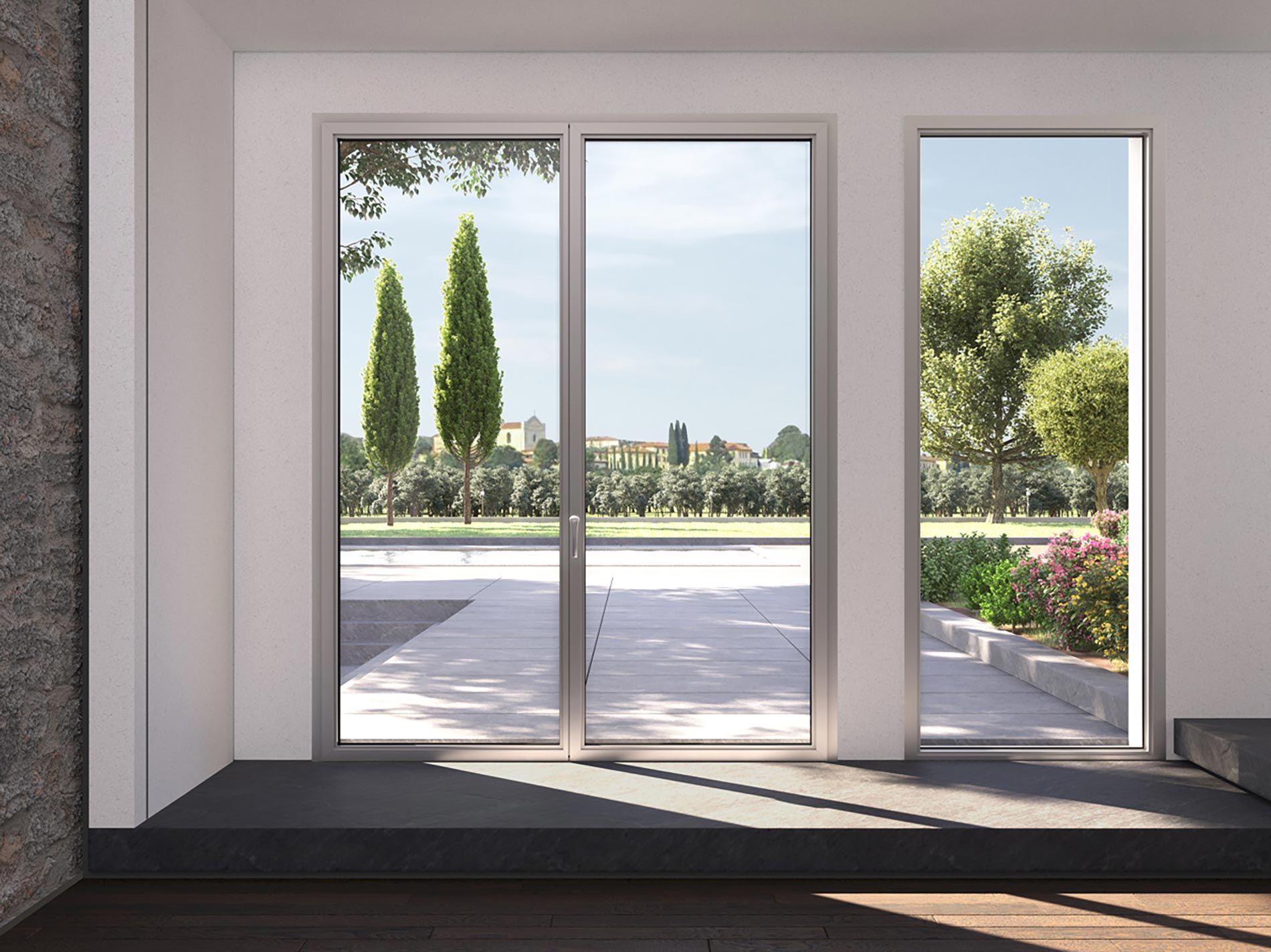 Porte finestre vasistas di design